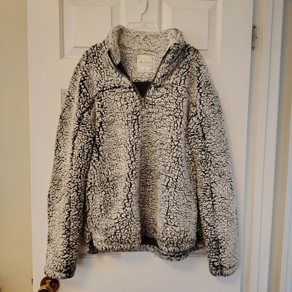 Altar'd State Cozy Sherpa pullover 1/2 zip - Picture 3 of 11